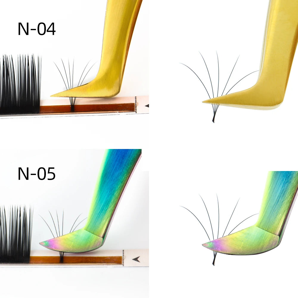 NAGARAKU Eyelash Extension Tweezers Makeup Stainless Steel Eyelash 3D accurate Clip Pi-Mart