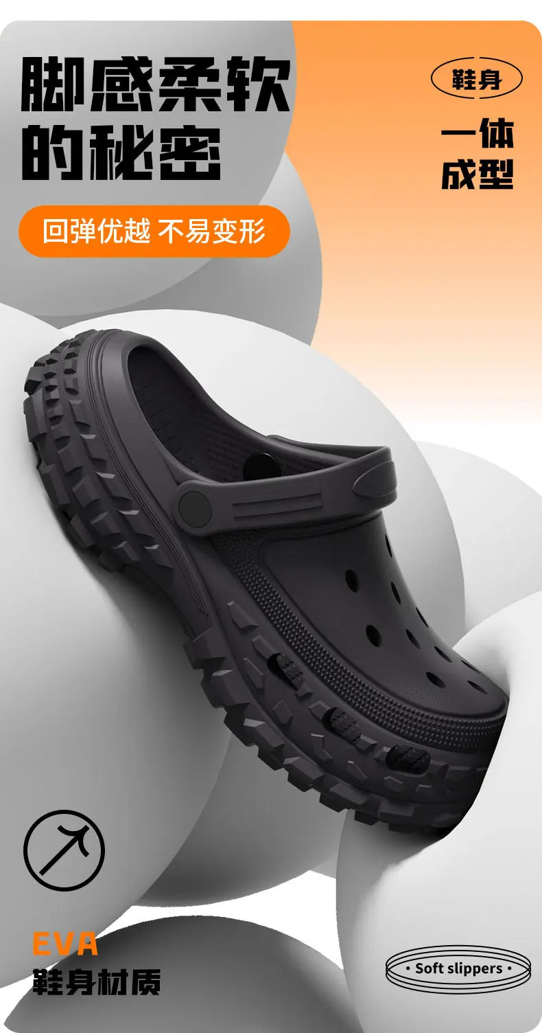 Summer Women Platform Sandals 2026 Closed Toe Non-Slip Beach Sandals Lightweight Soft Bottom for Home Comfortable Sandalias Pi-Mart