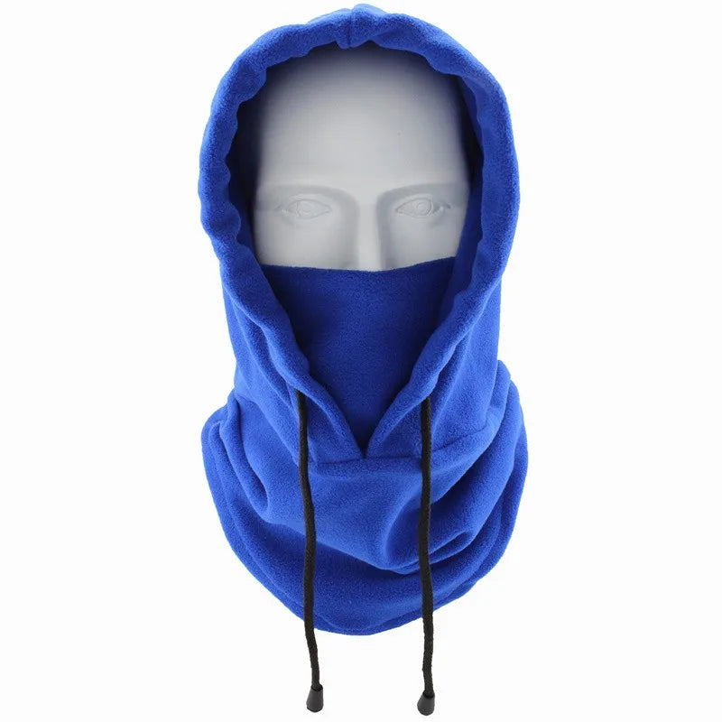 Thermal Fleece Balaclava Hat Hooded Neck Warmer Cycling Face Mask Outdoor Winter Skiing Sport Face Mask Men Cycling Masked Caps Pi-Mart