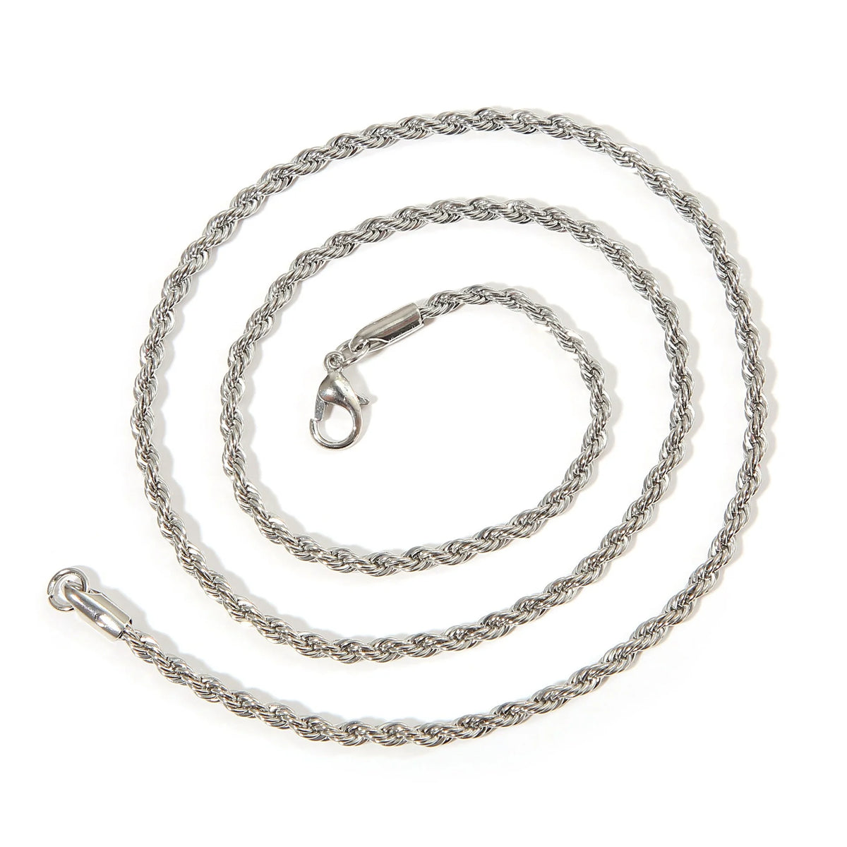 New Simple Classic Rope Chain for Men Women Necklace Casual Punk Stainless Steel Figaro Twisted Cuban Chain Necklace Jewelry Pi-Mart