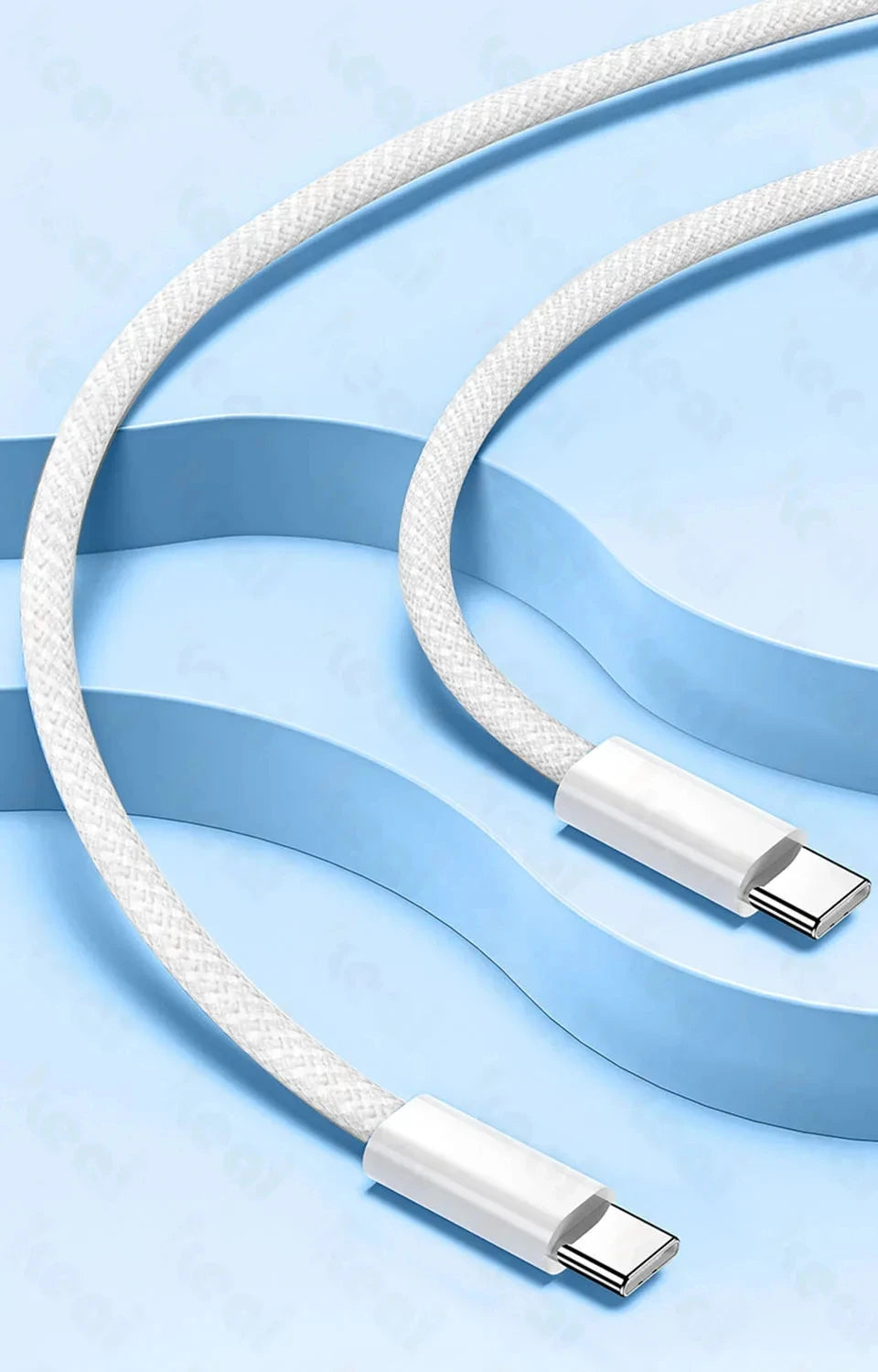 60W USB C Phone Cable For iPhone 16 15 17 Pro Max 17 Air Plus Fast Charging Type-C Charge Braided Cables USB to Type C Data Line Pi-Mart