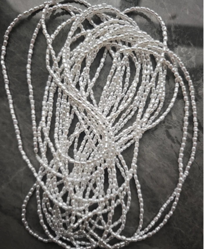 4.5 to 5.5 mm Irregular Baroque Imitation Pearl Semi-Finished Beads for Making Jewelry, DIY Necklacecklace Bracelet Accessories Pi-Mart
