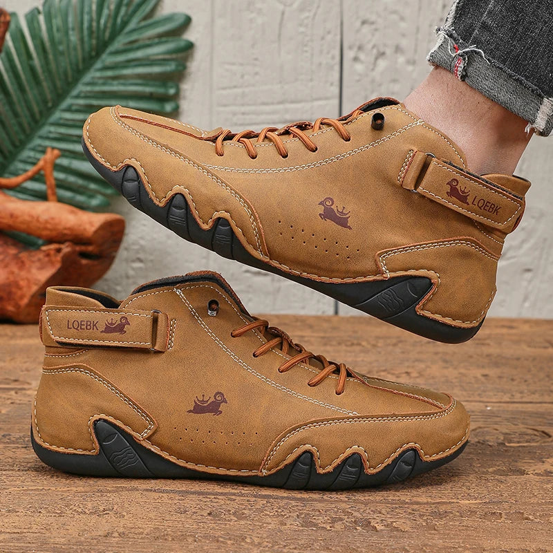 Mens Shoes Original Sneakers Shoes Men's High Top Ankle Boots Breathable and Comfortable Soft Sole Luxury Fashion Men's Shoes Pi-Mart