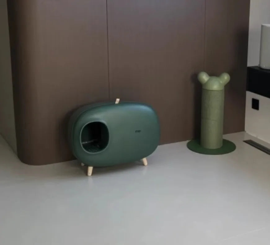 Makesure Cat Litter Box Fully Enclosed Cat Toilet Pet Supplies High-value Cat Toilet Automatic Self-cleaning Litter Box Pi-Mart