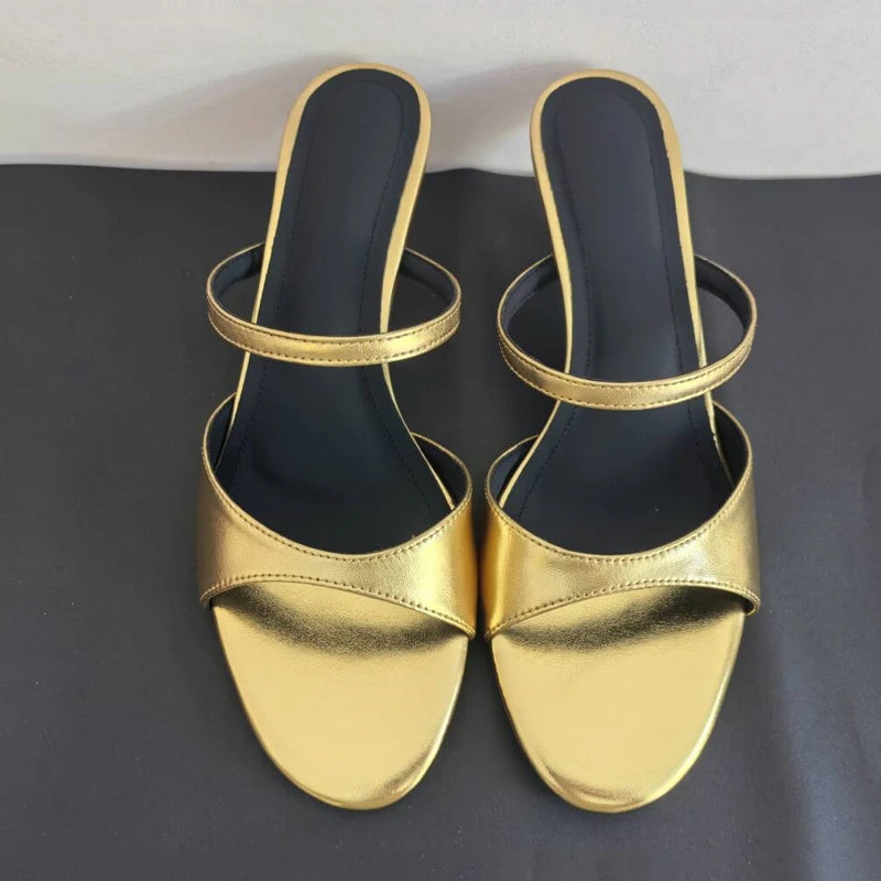 JOZHAMTA Size 34-43 Women Real Leather Casual Flats Slippers Comfort Slides Sandals Soft  Fashion 2025 Daily Home Outdoor Pi-Mart