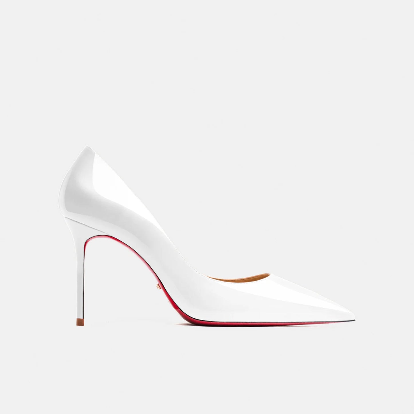 Women heels 2026 leather Heels for women Luxury Brand Pumps Red sole Pointed Toe High Heels Elegant Stiletto Ladies Prom Shoes Pi-Mart
