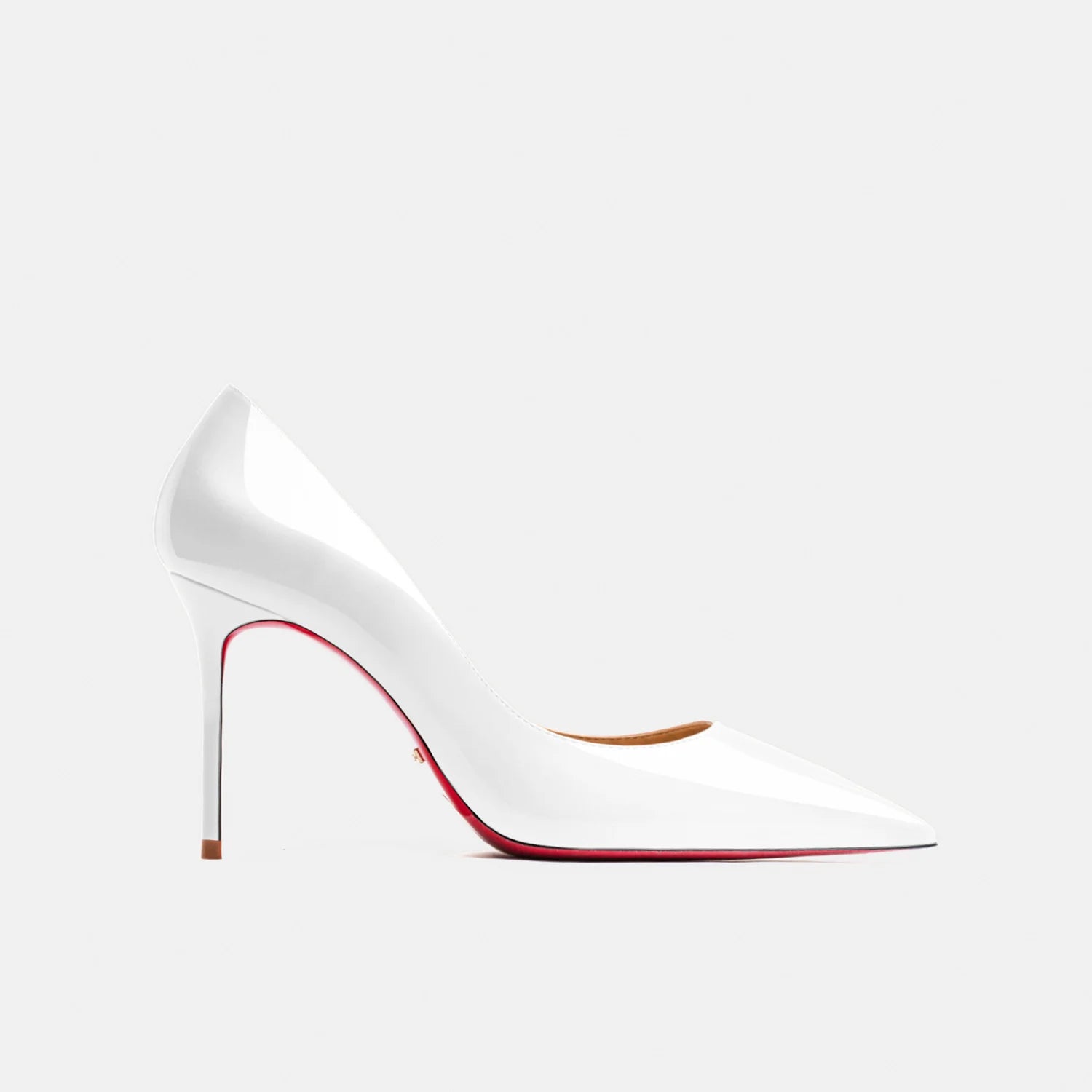 Women heels 2026 leather Heels for women Luxury Brand Pumps Red sole Pointed Toe High Heels Elegant Stiletto Ladies Prom Shoes Pi-Mart