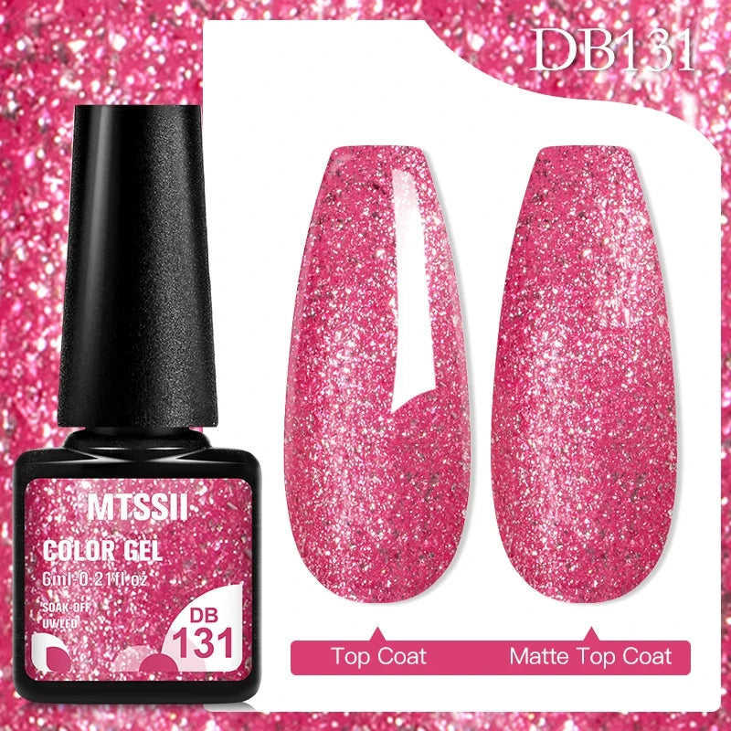 Mtssii 6ML Chocolate Color Gel Nail Polish Brown Semi Permanent UV Gel Autumn Winter Popular Soak Off Nail Art Gel Varnishes Tri Light Beauty