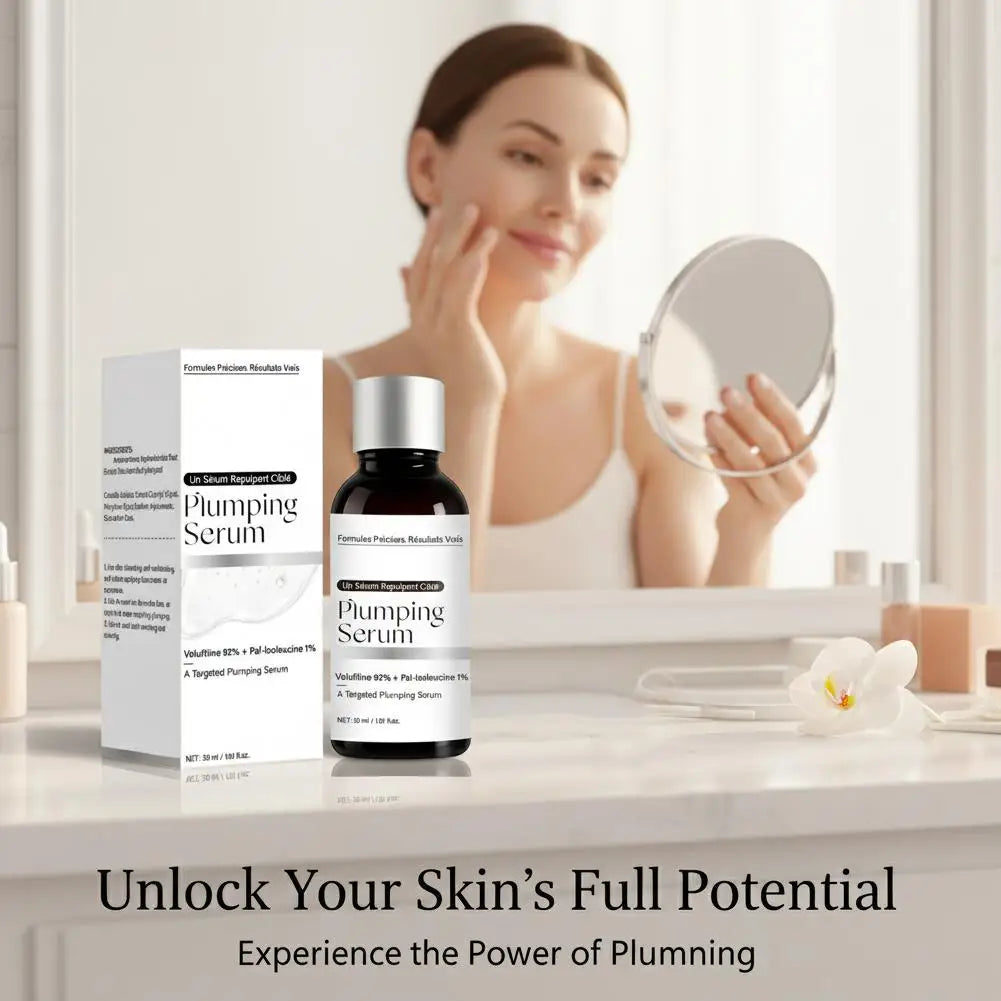 Volufiline 92% + Pal-Isoleucine 1% Plumping Serum with Niacinamide Plumping Anhydrous Skin Radiance Boosting Facial Serum 30ml Pi-Mart