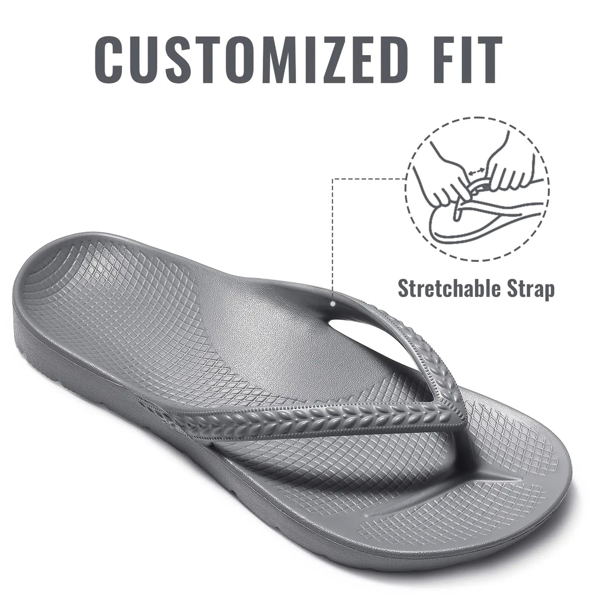 CRACOMIN New Women's Flip Flops Orthopedic Slippers With Arch Support Unisex House Sandals Summer Outdoor Non-slip Beach Slides Pi-Mart