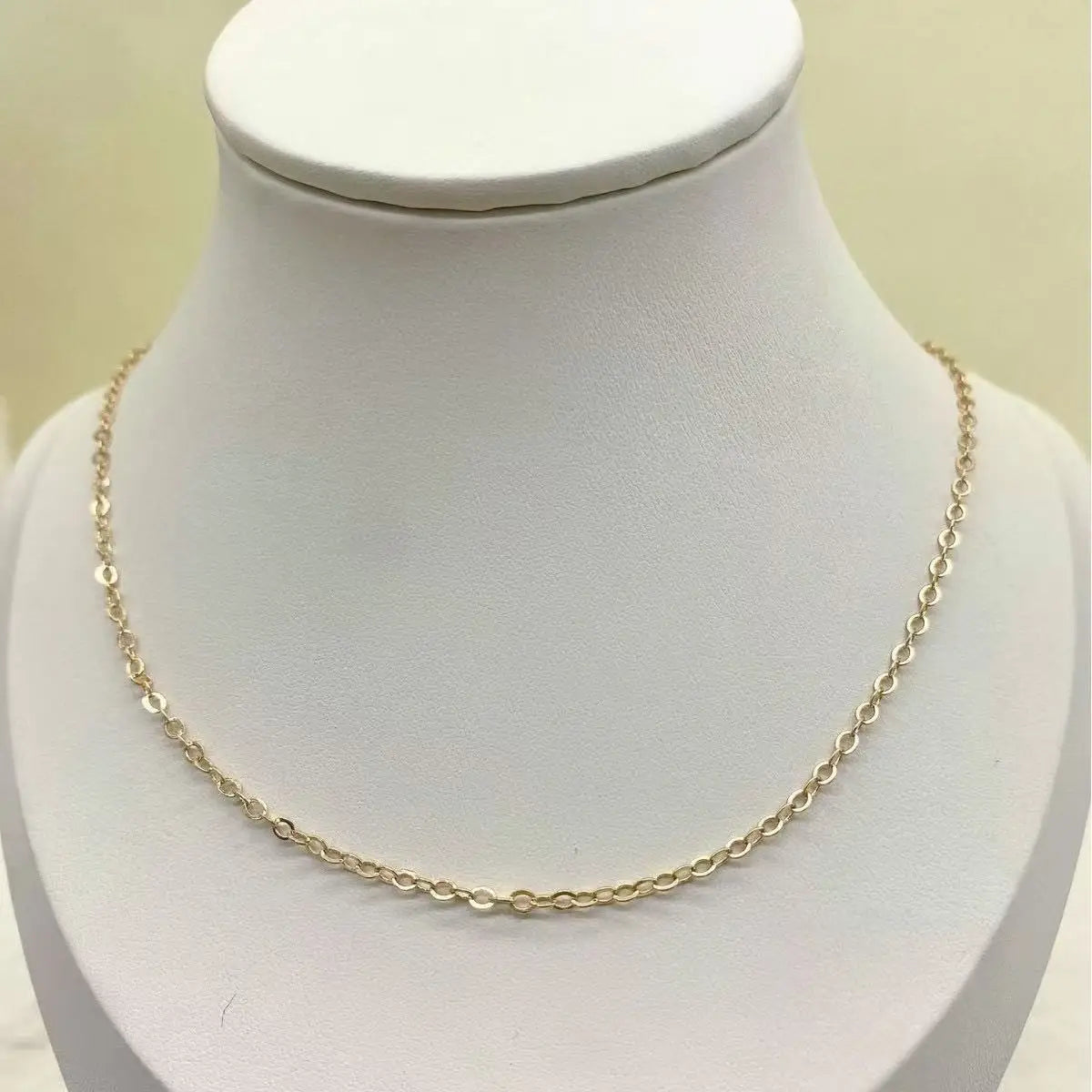 1PCS45+5cm fashionable and simple loose O-shaped collarbone chain necklace, suitable for single or stacked wearing, can be DIY Pi-Mart