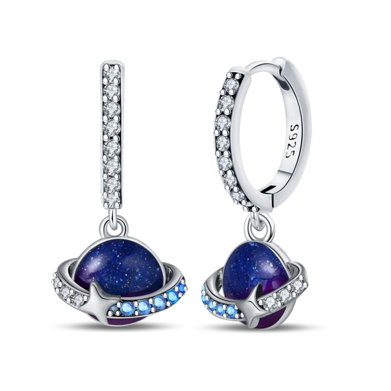 Genuine 925 Sterling Silver Love Feather Earrings Fit Original Charms Hoop For Women Girls Stud Earring Fine Jewelry Gifts Pi-Mart