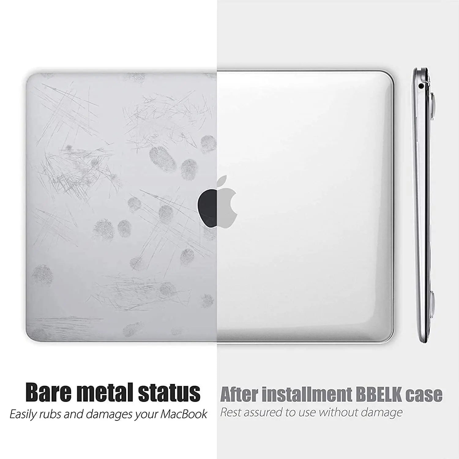 Laptop Case For Apple Macbook 13 13.6 Inch For M1 Chip Pro 13 A2338 Air 13 A2337 A2179 2022 M2 Air 13.6 Crystal Protective Cover Pi-Mart