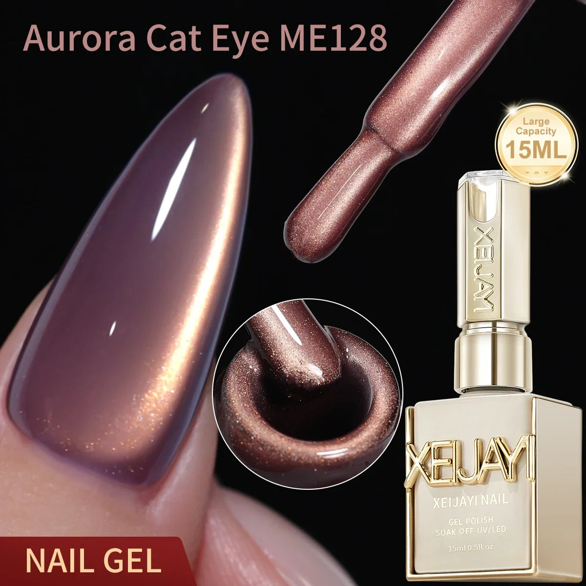 XEIJAYI 1pc 15ML Blue cat eye Nail Gel polish Semi Permanent Nail Art Soaking UV LED Nail Salon DIY Nail Salon Gel Tri Light Beauty