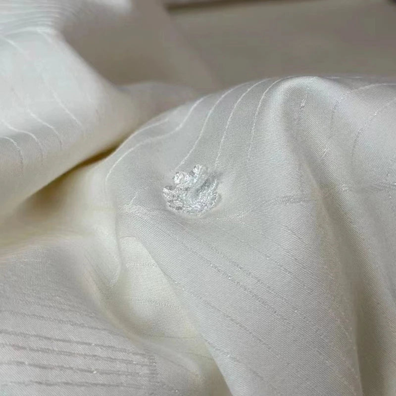 100% Natural Silk Quilt Lyocell Fiber Duvet Queen Size Summer Blanket White Luxury Jacquard Bedding Single Double Bed Comforter Pi-Mart