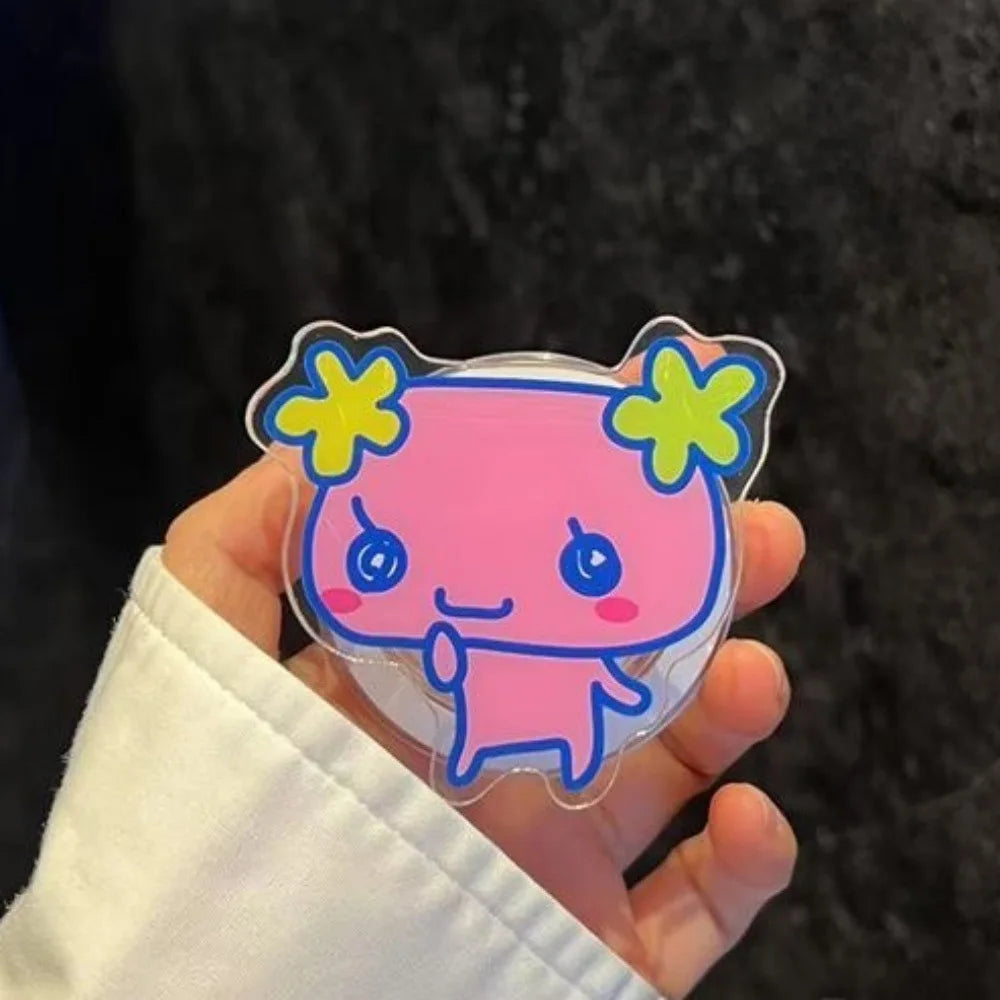 Kawaii Tamagotchi Family Magnetic Phone Stand With Retractable Airbag Strong Absorption Portable Anti-Fall Desktop Support Gifts Pi-Mart