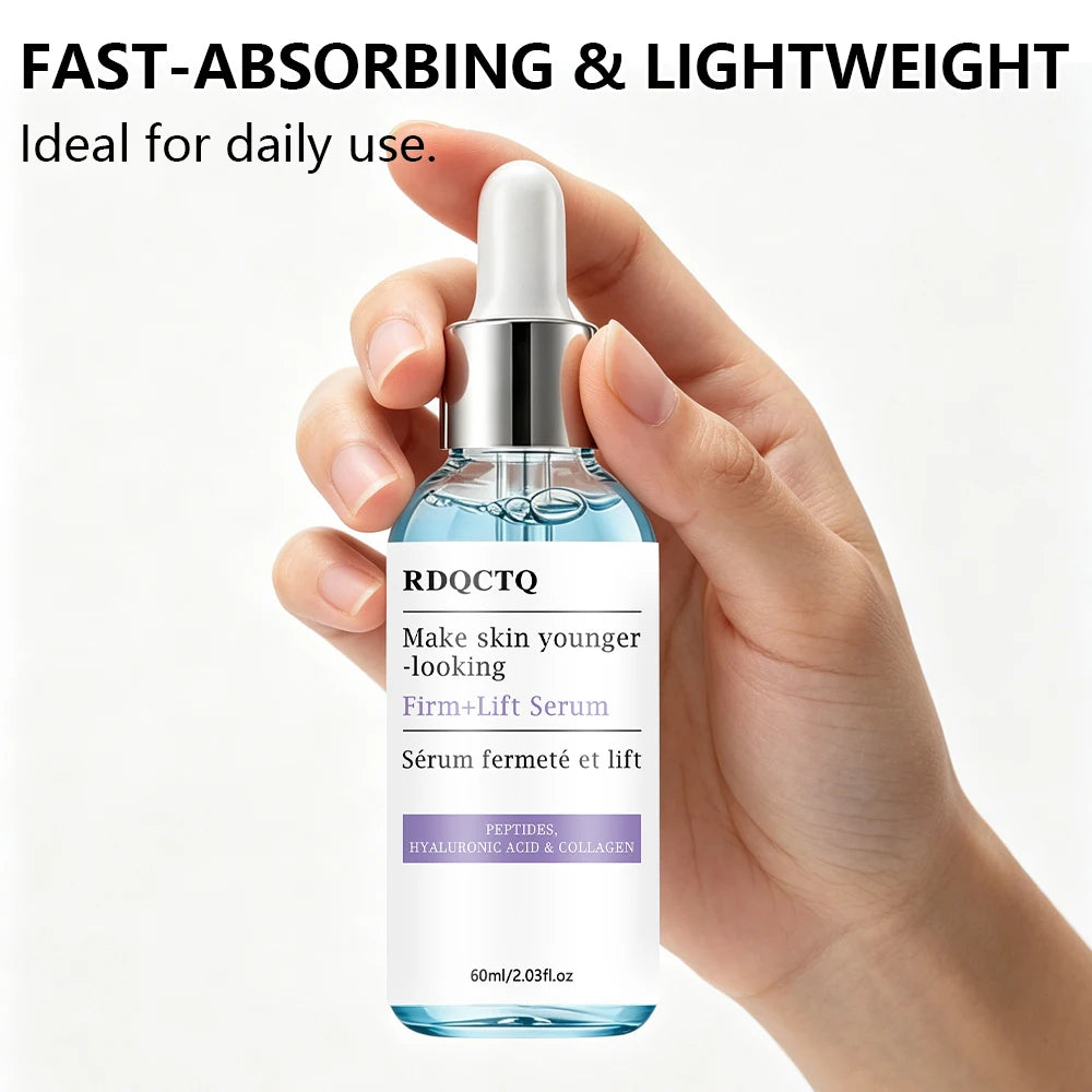 Face Serum with Peptides Hyaluronic Acid Collagen Hydrating Facial Treatment for Smooth Skin Texture & Elasticity Enhancement Pi-Mart