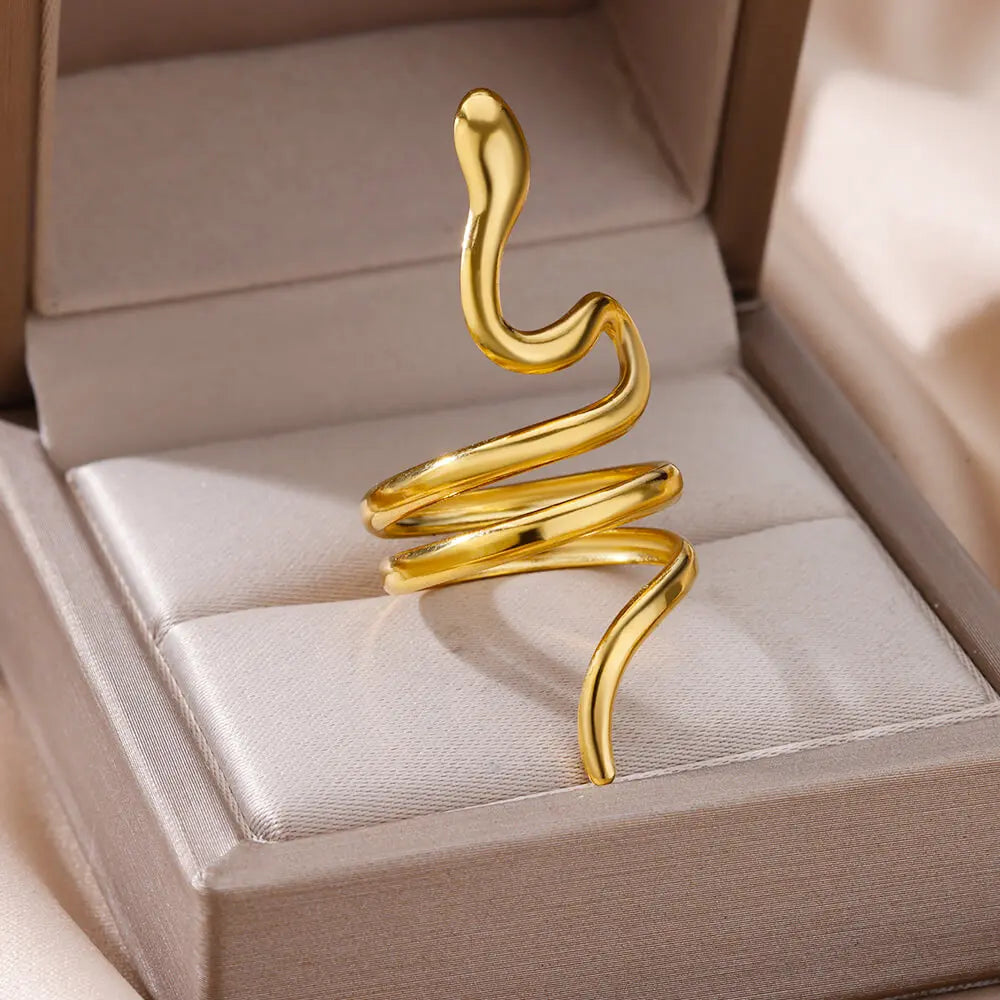 316L Stainless Steel Rings for Women Gold Color Never Fade Luxury Classic rings wedding couple rings Jewelry Free Shipping Pi-Mart