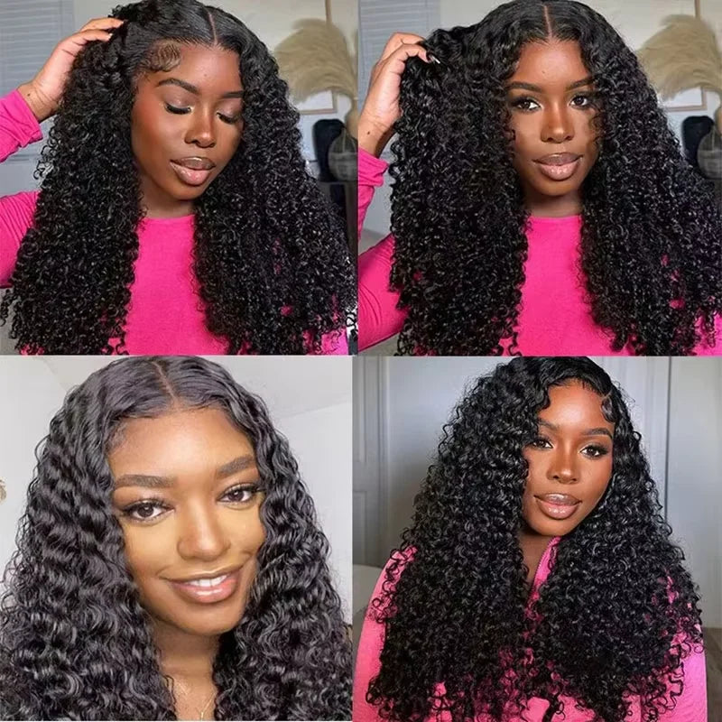 13x6 Lace Frontal Wig 200% Density Burmese Curly Wig Human Hair 13x4 HD Transparent Pre Plucked Burmese Virgin Human Hair Wigs LadyShow.Store