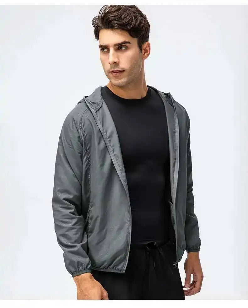Fishing Rain Wind Breaker Coat For Men Women Waterproof Jacket Hiking Climbing Clothes Sun Protection Quick Dry Rain Coat Pi-Mart