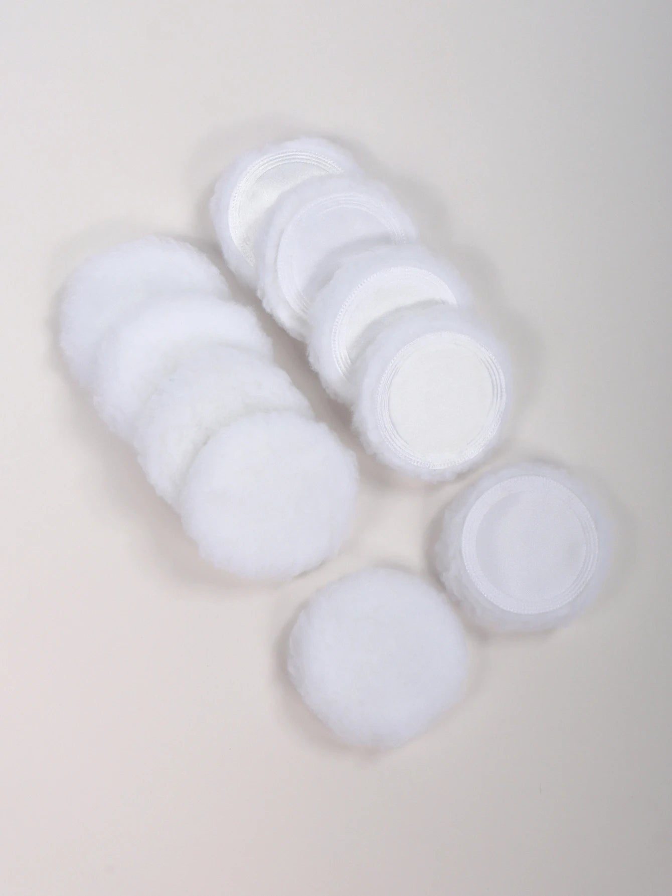 2-5-10-20Pcs Portable and Practical High-Grade White Round Powder Puff for Base and Fixing Makeup Pi-Mart