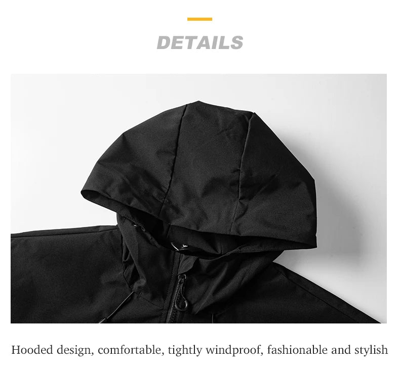JNLN Unisex Waterproof Windbreaker Outdoor Sport Windproof Single-Layer Jacket Men Women Hiking Climbing Trekking Rain Coat Pi-Mart