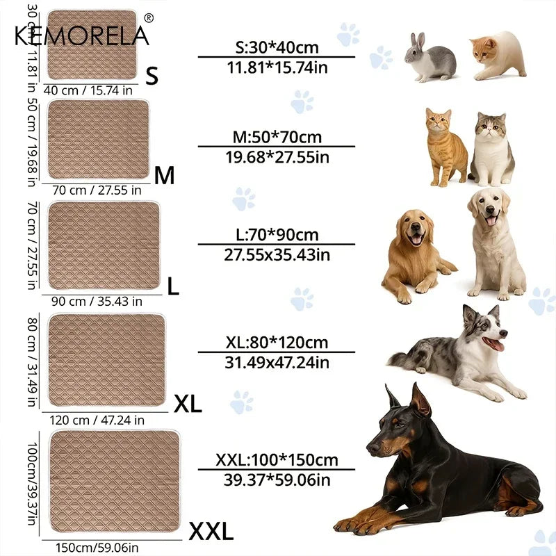 KEMORELA Dog Cat Summer Cooling Pad Mat Washable Puppy Big Dog Ice Gel Bed Mattress Cool Mascotas Cushion Blanket Pet supplies Pi-Mart