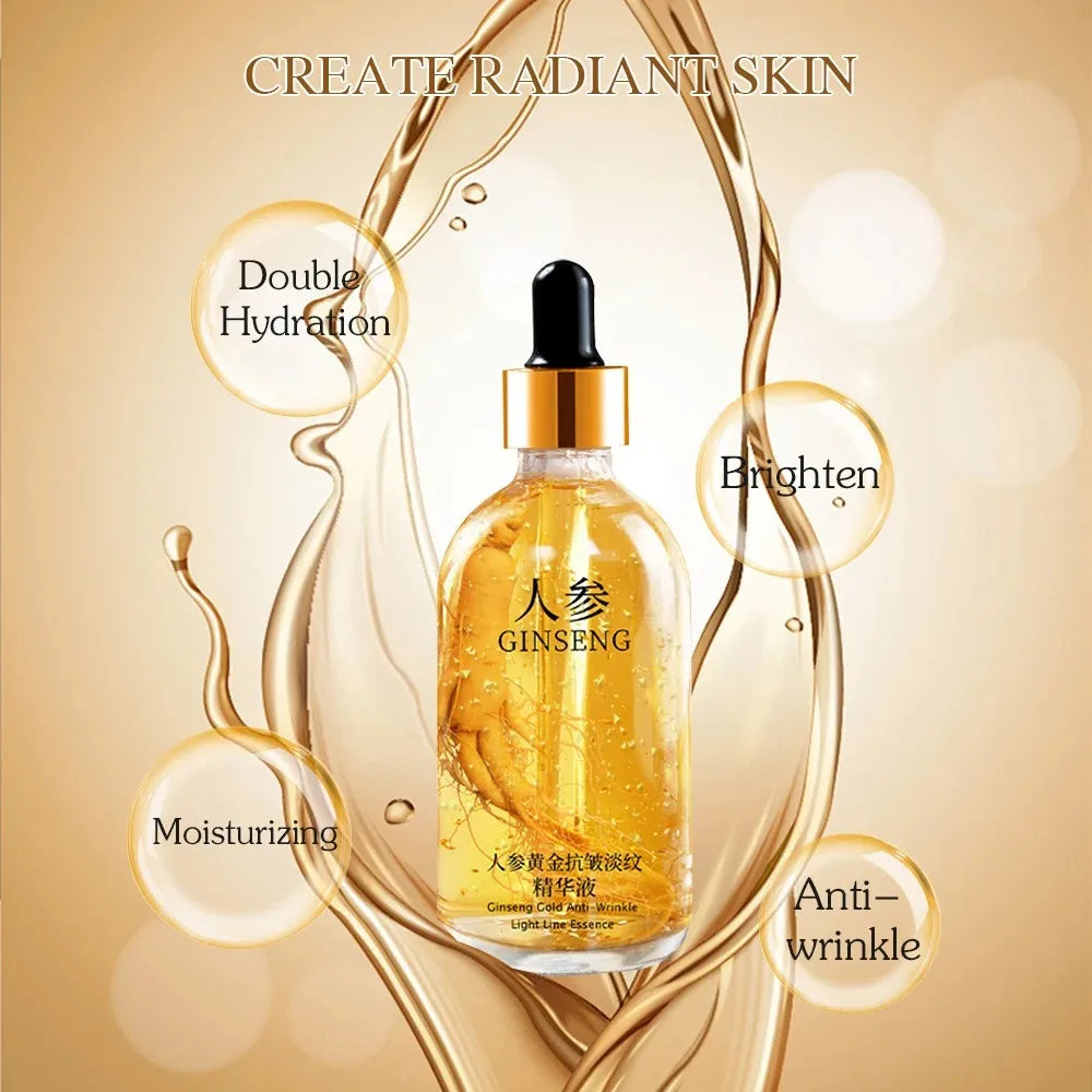 24K Gold Hyaluronic Acid Serum for Face Anti-wrinkle Anti-aging Brightening Moisturizing skincare Facial Serum Essence Face Care Pi-Mart