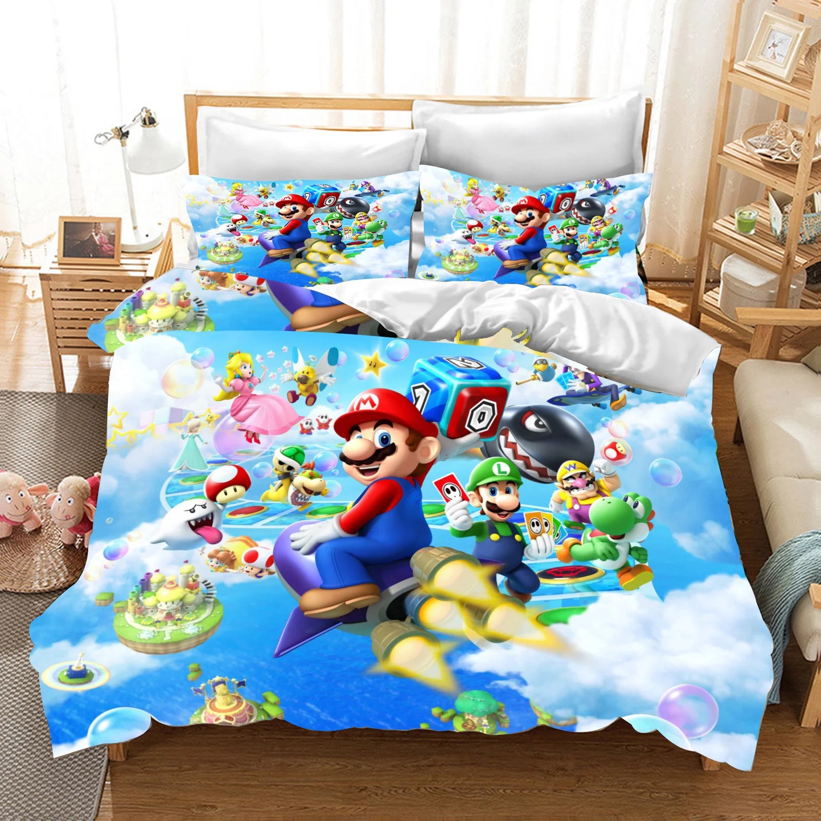 Anime Cartoon Duvet Cover 3D Printing Cute Children's Bedroom Set Polyester Adult Gift  2/3pcs Baby Bedding Pi-Mart