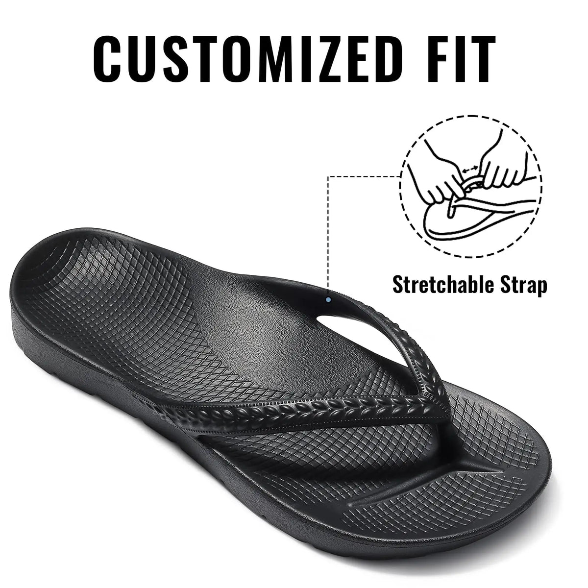 CRACOMIN New Women's Flip Flops Orthopedic Slippers With Arch Support Unisex House Sandals Summer Outdoor Non-slip Beach Slides Pi-Mart