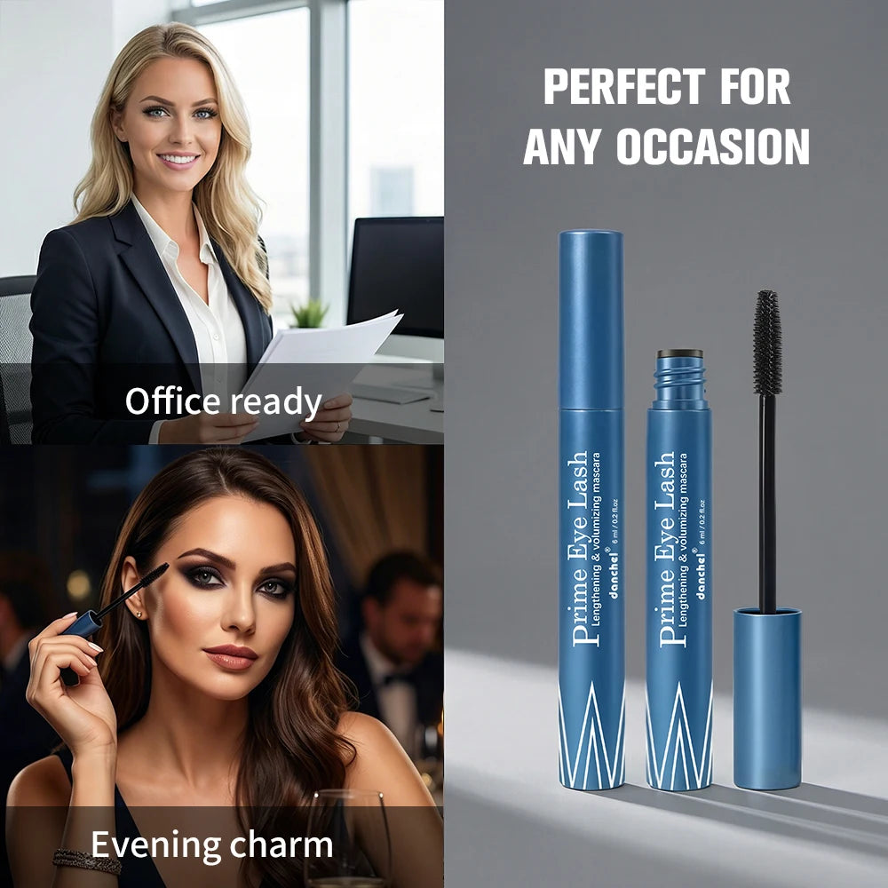 Lengthening & Volumizing Mascara Water-Resistant Long-Lasting Nourishing Strengthen Mascara Glossy Natural Finish Eye Makeup Pi-Mart