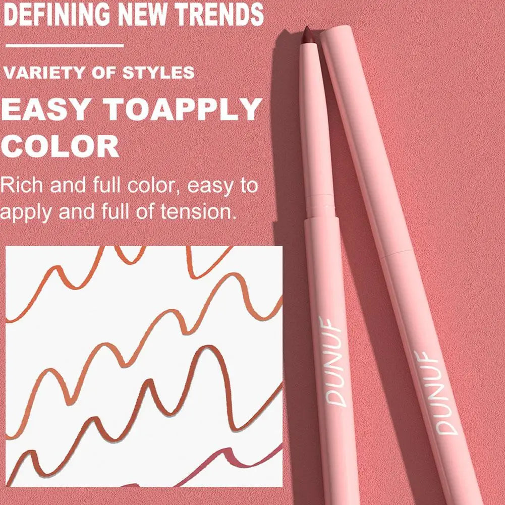 6Pcs Velvet Matte Lip Liner Pencil Set High Pigment Smooth Silky Texture Easy to Color & Define Lip Contours Daily Lip Makeup Pi-Mart