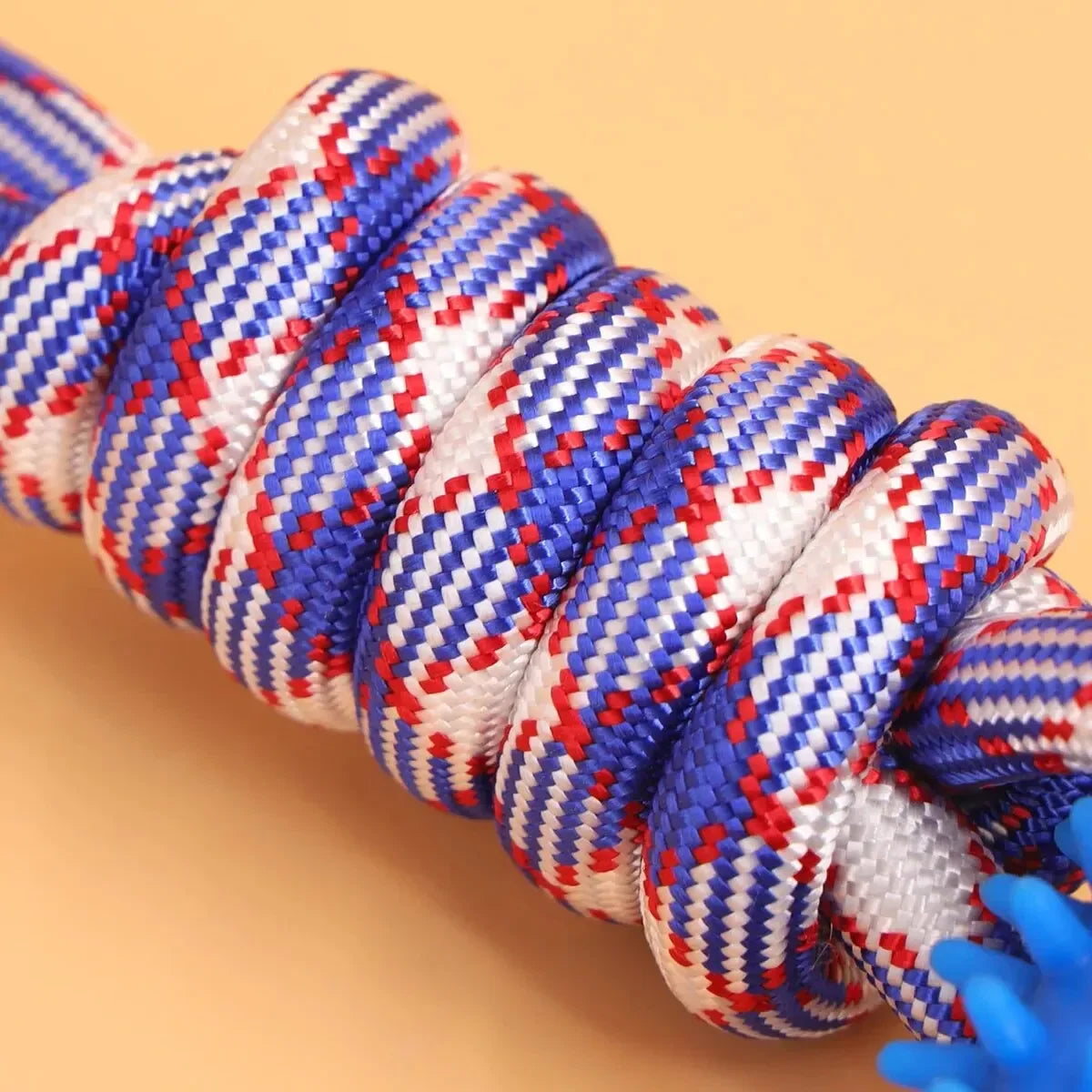 Dog Toys Chew Resistant Nylon Rope Toys Pet Colorful Woven Knot Rubber Toys Dog Self Fun Outdoor Swimming Toys Pet Supplies Pi-Mart