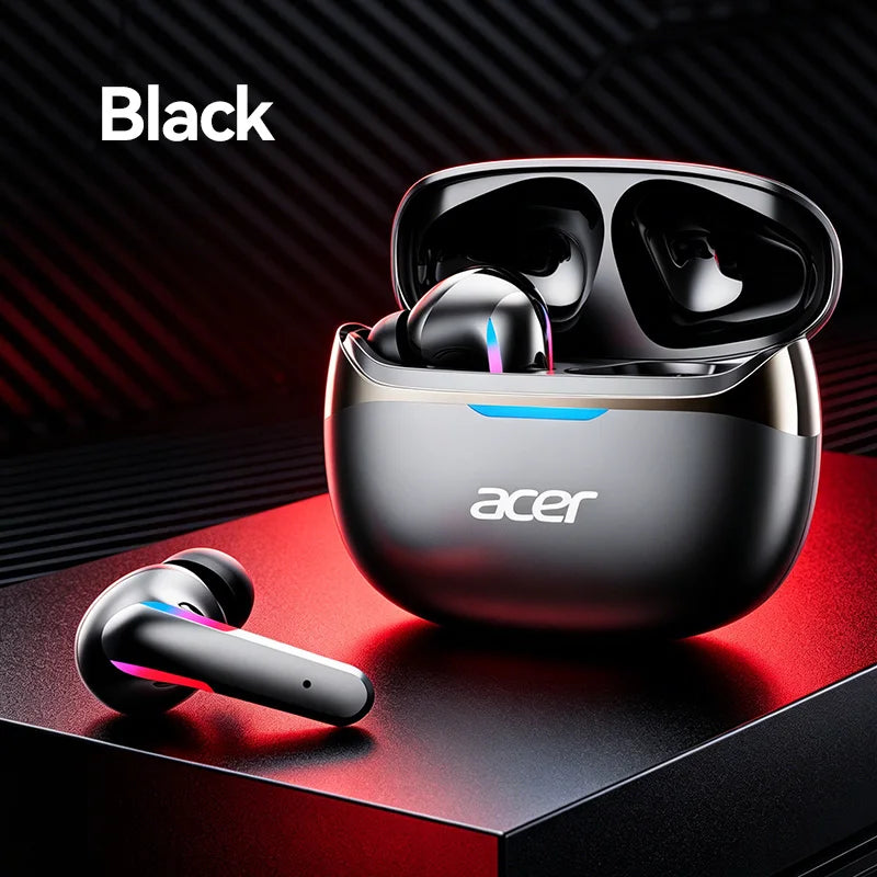 Acer Ohr829 Wireless Headphones Bluetooth 6.0 Low-Latency Gaming Headphones Enc Call Noise Reduction Surround Stereo Sound Comfortable to Wear Long Battery Life Compatible with Mobile Phones and Tablets Pi-Mart