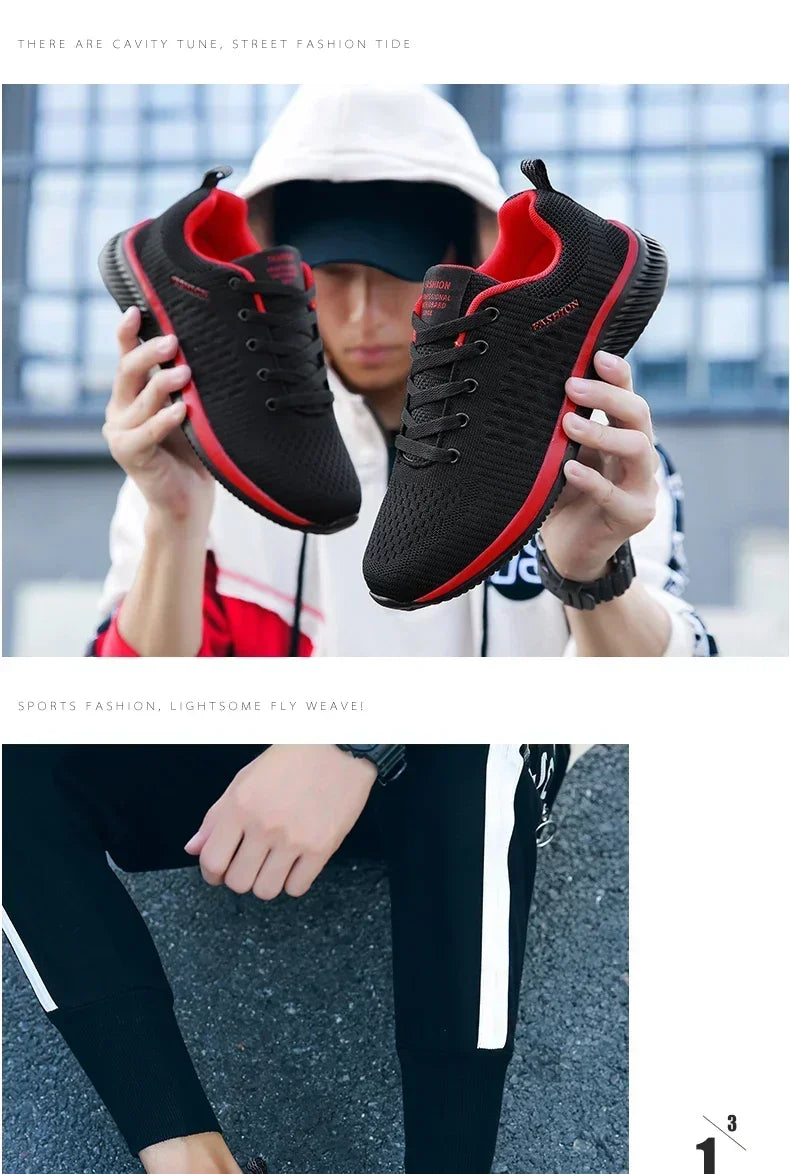 2026 Men Running Walking Knit Shoe Casual Sneakers Breathable Sports Running Athletic Gym Lightweight Outdoor Women Shoes Size Pi-Mart