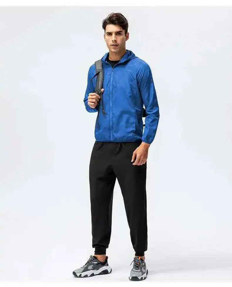 Fishing Rain Wind Breaker Coat For Men Women Waterproof Jacket Hiking Climbing Clothes Sun Protection Quick Dry Rain Coat Pi-Mart