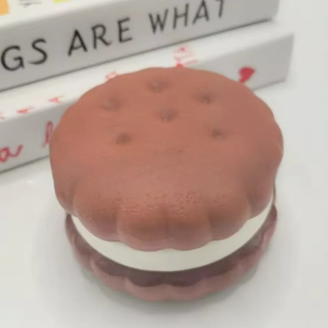 Squishy Simulated Cake Squeeze Toy Stress Relief Slow Rising Sensory Fidget Toys for Anxiety ADHD Autism Adults ASMR Fun Pi-Mart