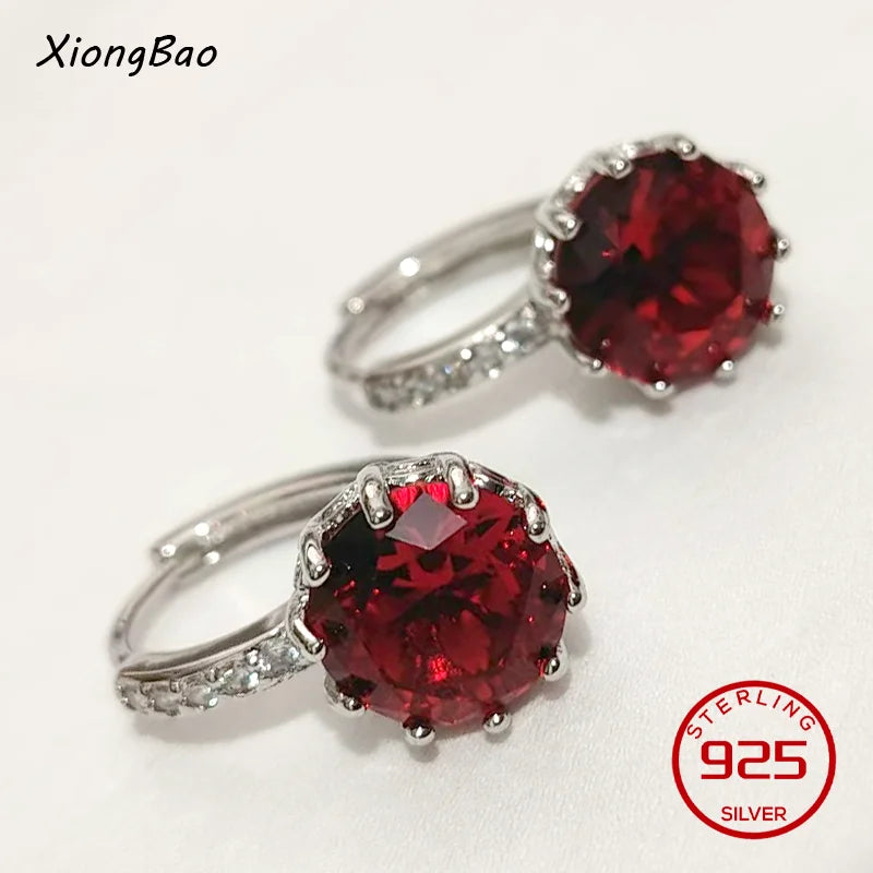 925 Sterling Silver Earrings New Women Elegant Temperament Sterling Anniversary Gift Fashion Jewelry Accessories Geometric Ears Pi-Mart