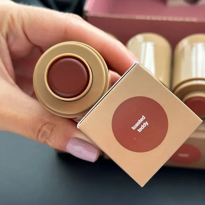 Rhod Pocket Blush LIP Stick Lip And Cheek Hydrating Stick Natural Rouge Powder Blush Cream Lipstick Cheek Easy To Apply Color LadyShow.Store
