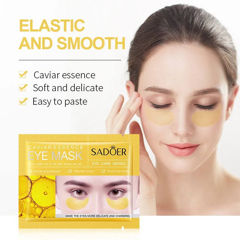 5/10/20 Pairs SADOER Crystal Collagen Eye Mask Anti Dark Circles Removal Eyes Bags Moisturizing Eye Patches for Eyes Skin Care Tri Light Beauty