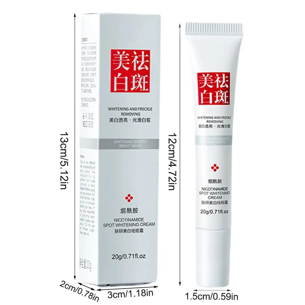 1/3/5pcs Fades Freckle Dark Spots Face Cream Niacinamide Whitening Cream Vitamin E Improve Dullness Fast Brighten Nourish Skin Pi-Mart