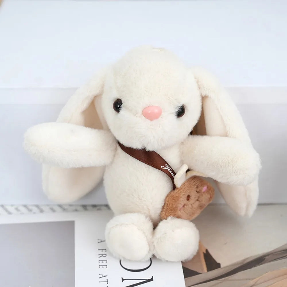 15cm Women's Rabbit Fur Keychain Bag Car Pendant Jewelry Decoration Fashionable Accessory for Bags And Gifts Pi-Mart
