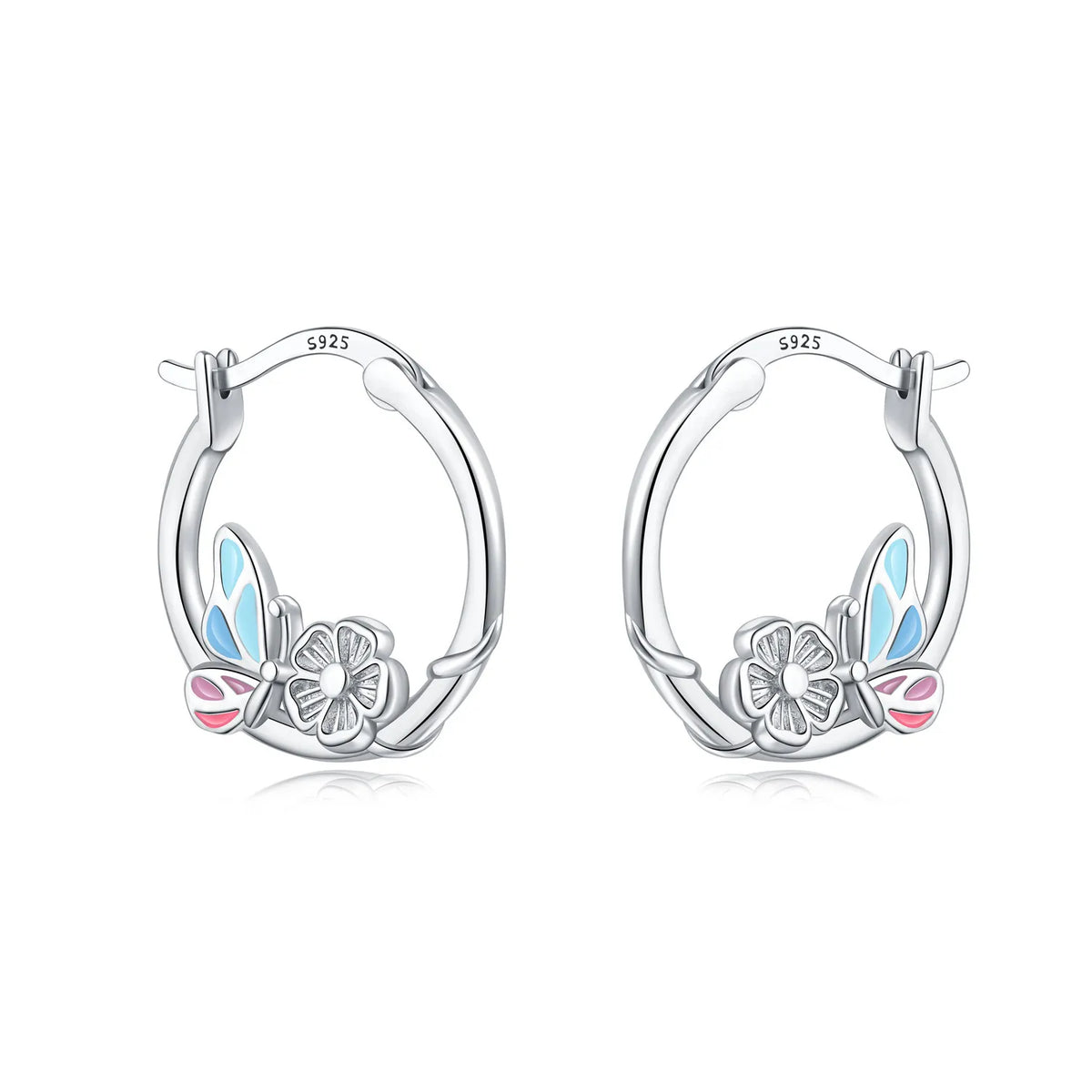 925 Sterling Silver Cute Lazy Cat Animal Pet Earrings Jewelry Hoop Earrings For Women Jewelry Birthday Party Fine Gifts Pi-Mart