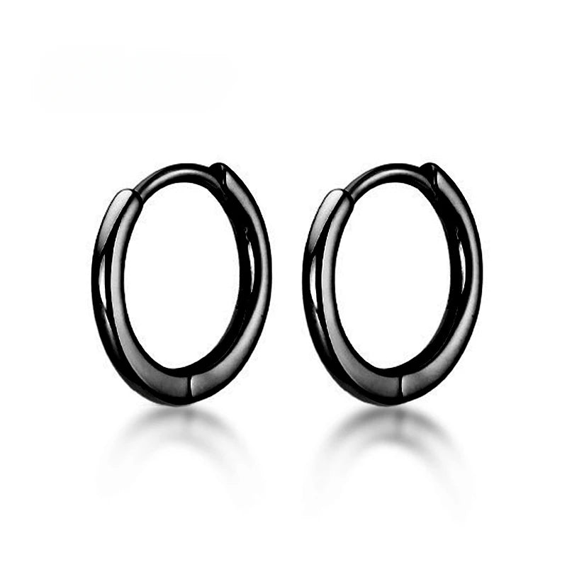 1 Pairs Fake Ear Clip Hoop Earrings for Men and Women Stainless Steel Painless Non Piercing Fake Earrings Jewelry Gifts Pi-Mart