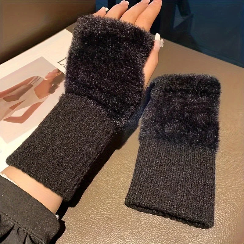 Hand Washable Fingerless Gloves for Women: Comfortable Soft Warm Design, Fashionable Winter Gloves for Cold Weather & Casual Use Pi-Mart