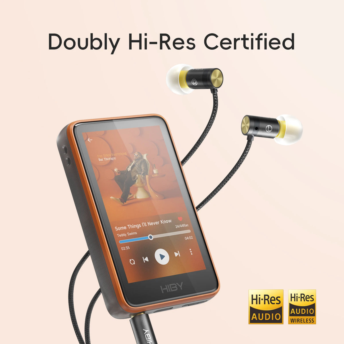 HiBy R1 HiFi Audio Music Player MP3 USB DAC WiFi Bluetooth 5.1 DSD256 PCM384kHz/32bit X1600E CS43131 MSEB Web Radio 3.5mm Output Pi-Mart