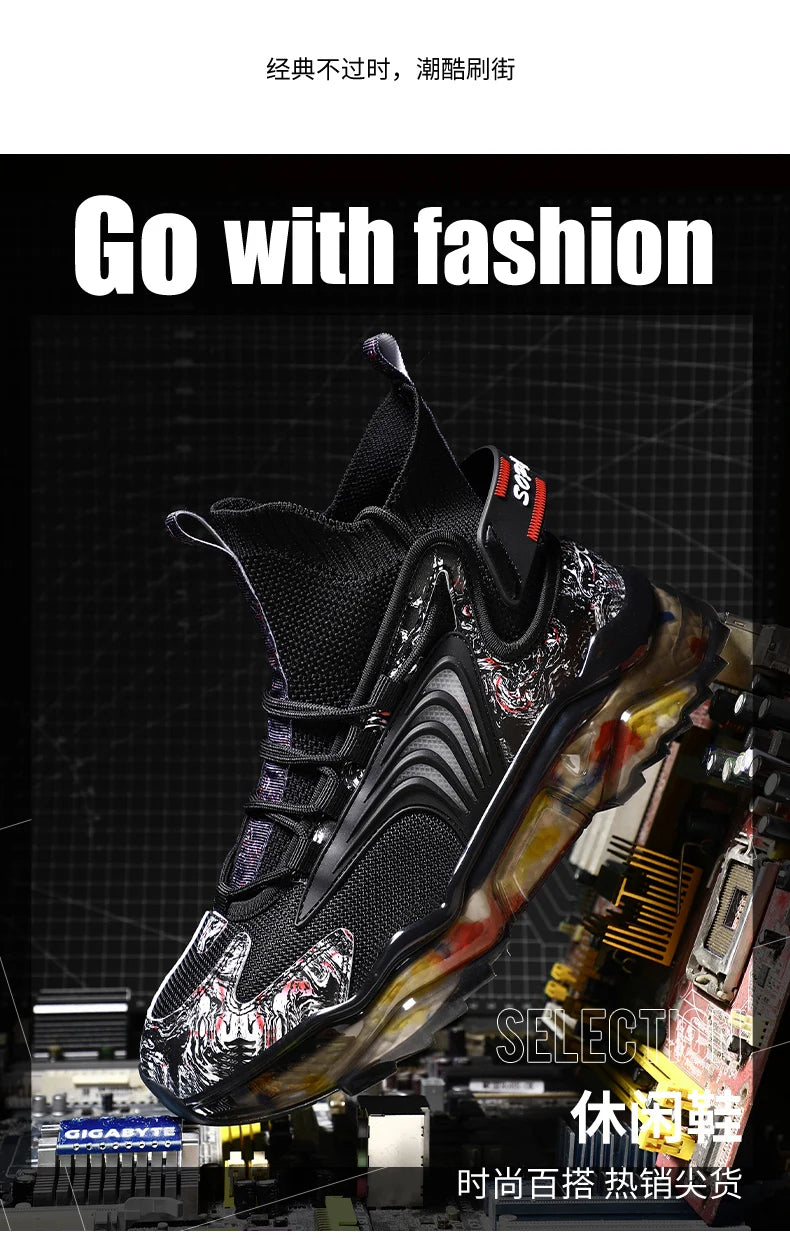 Shoes men Sneakers Male casual Mens Shoes tenis Luxury shoes Trainer Race Breathable Shoes fashion loafers running Shoes for men Pi-Mart