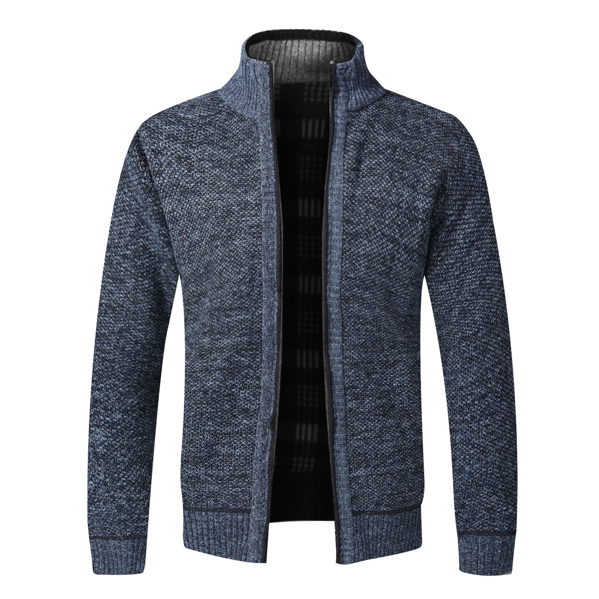 Autumn Winter Warm Cardigan Men Fleece Sweaters Full Zip Jackets Slim Fit Luxury Brand Knitted Sweater Coat American Jersey Pi-Mart