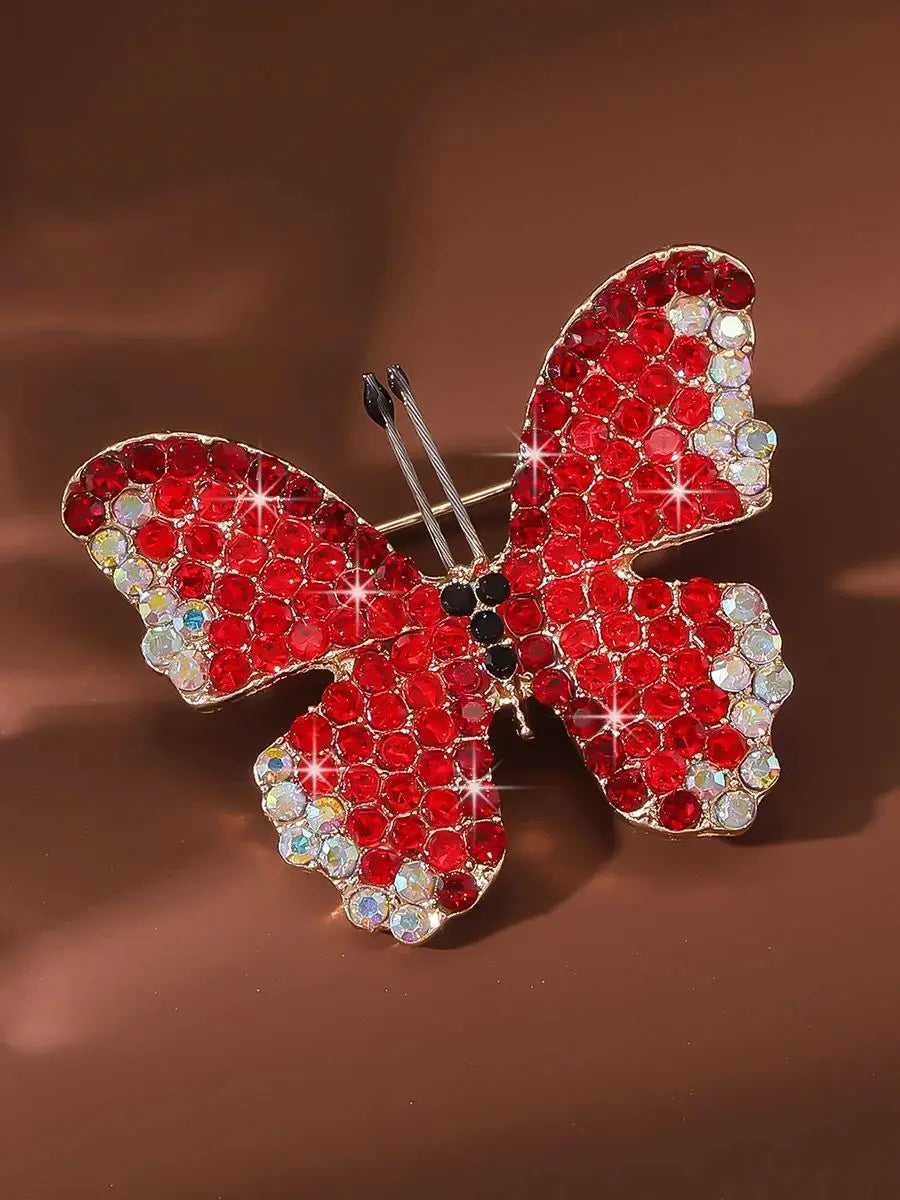 Cute Butterfly Brooch for Women, Sparkling and Vibrant with Forest Style Design, Daily Wear Brooch Accessories Pi-Mart