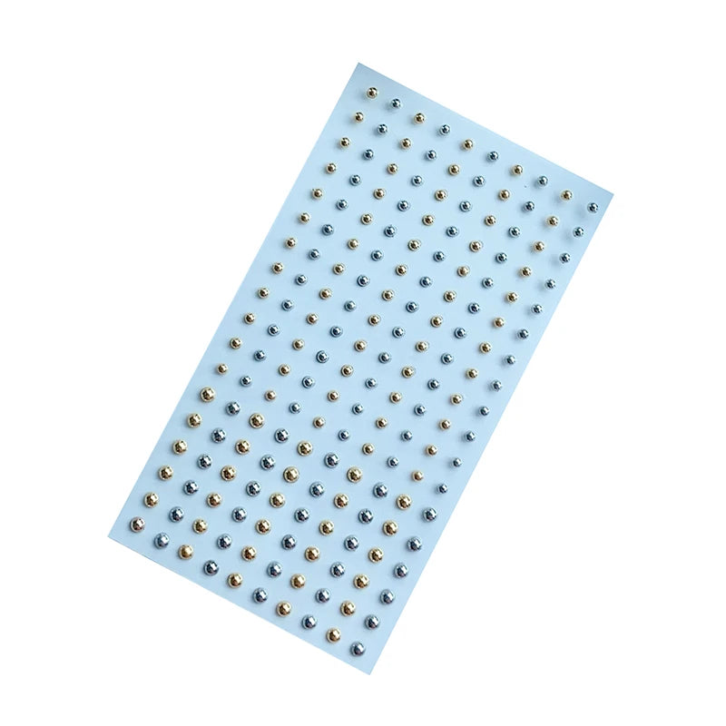 165/180Pcs Sparkly Crystal Nose Studs Set Stick On Rhinestone Body Lip Gems Fake Non Piercing Decoration For Women And Teens Pi-Mart